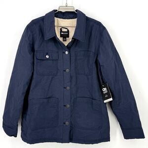 Outdoor Research Sherpa Lined Chore Jacket Womens Size Medium Naval Blue